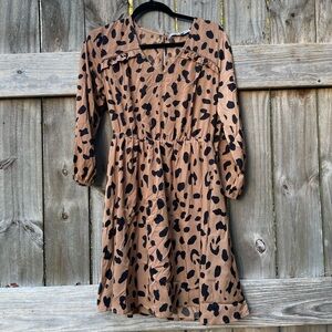 Collective Concepts Animal Print Dress Sz S